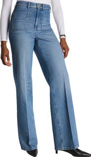 SPANX® SPANXshape™ Authentic 360 Patch Pocket Easy Flare Jeans
