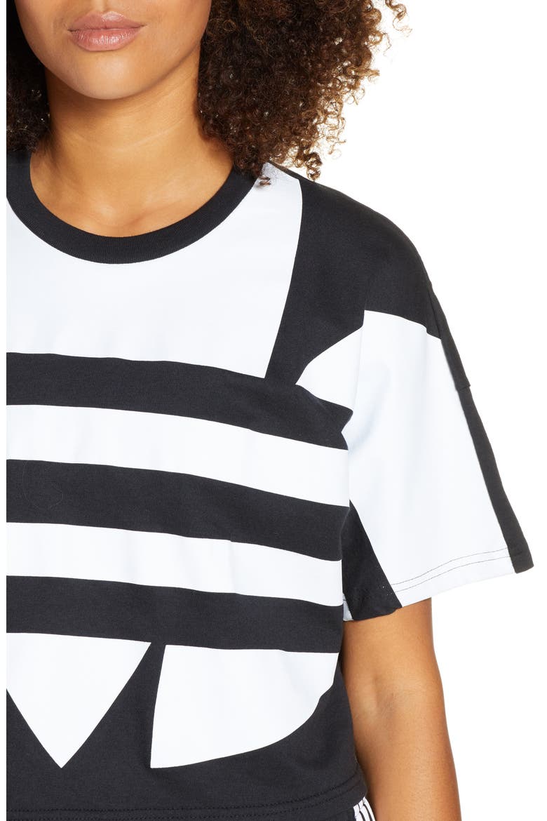 Large Logo Tee, Alternate, color, BLACK/ WHITE