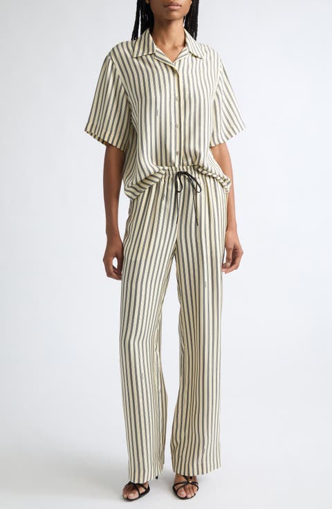Meandros Silk Twill Camp Shirt
