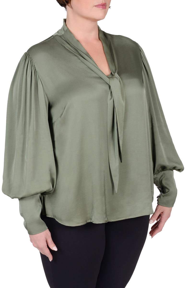 MAYES NYC Mia Convertible Scarf Neck Blouse, Alternate, color, 
