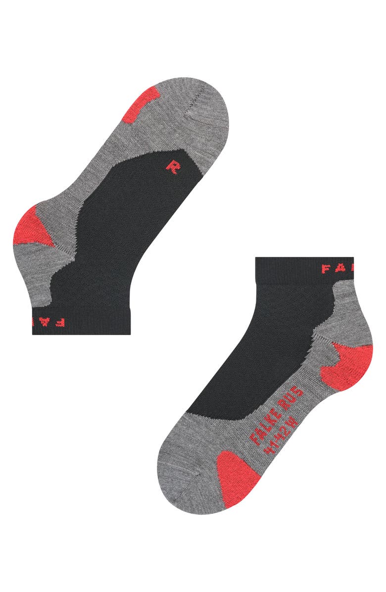 Falke RU5 Race Short Running Socks, Alternate, color, Black-Mix