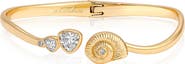 Ettika Swirl Shell Hinge Cuff Bracelet