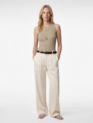 ZDNU 81041892 Ribbed Sleeveless Knit Top