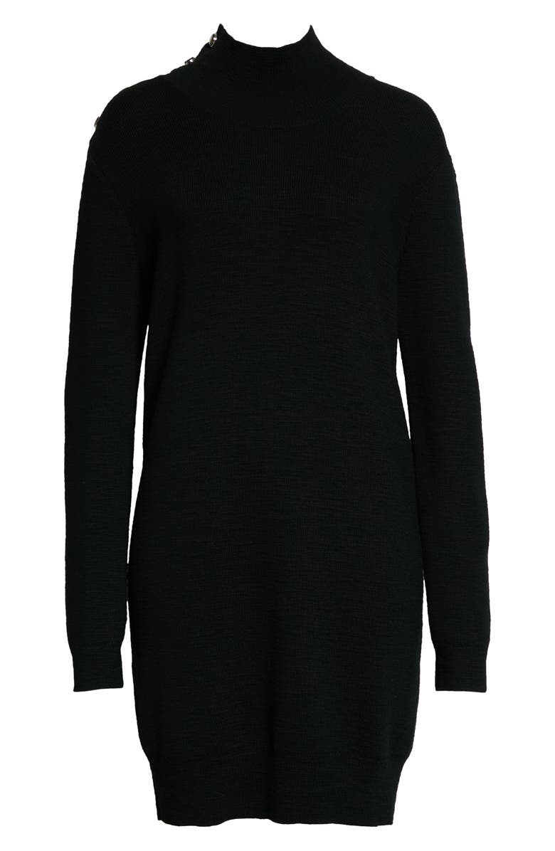 Veronica Beard Banner Turtleneck Sweater Dress, Alternate, color, 