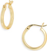 Argento Vivo Sterling Silver Solid Hoop Earrings