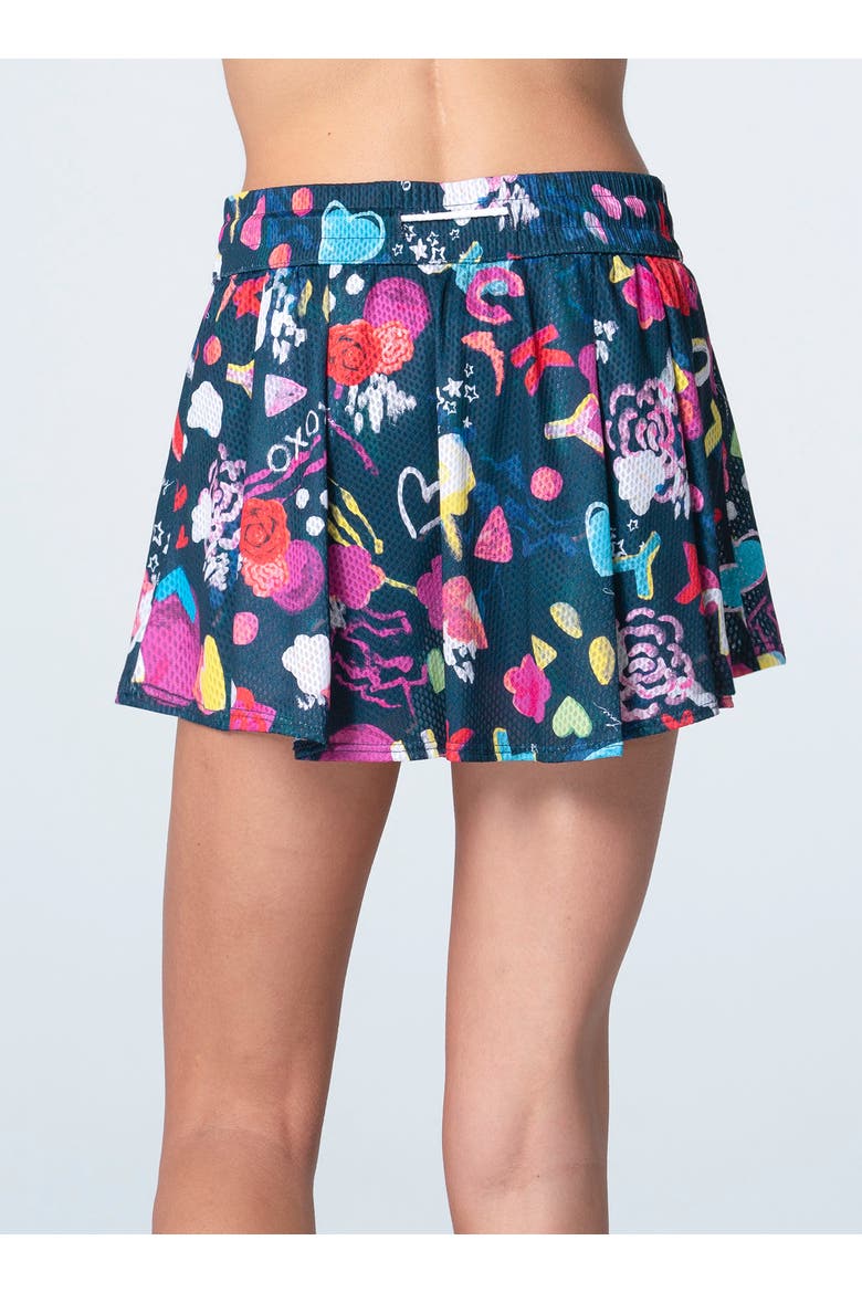 High Waist Love You Skirt, Alternate, color, Navy
