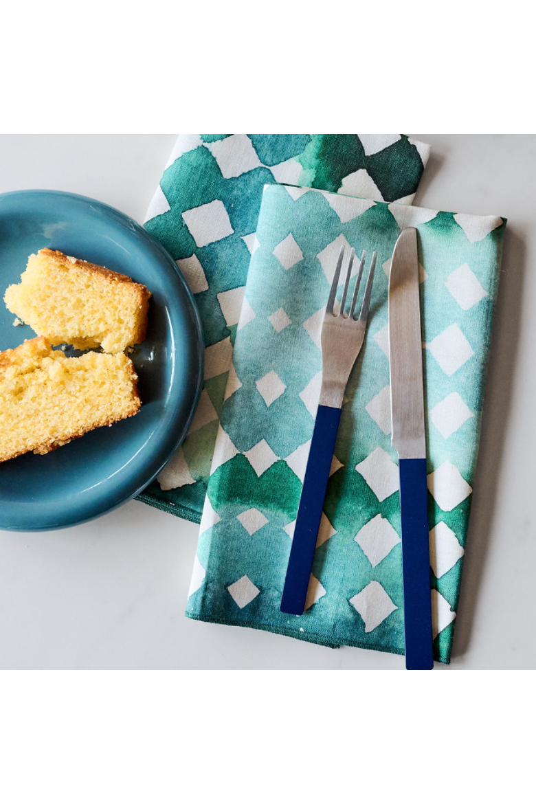 Blue Diamond Napkin Set of 4, Alternate, color, Blue