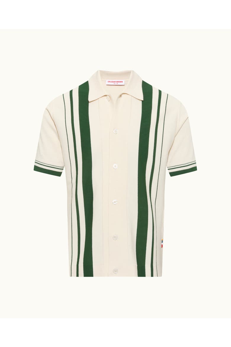 Tiernan Relaxed-Fit Shirt, Alternate, color, White Sand/Tarragon Green