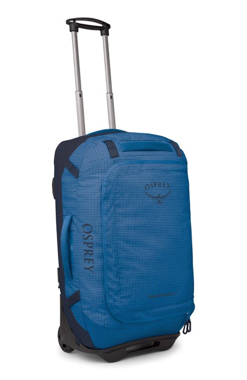 Osprey Transporter 60-liter Duffle Wheeled Carry-on Luggage In Blue Flame/nocturnal Blue