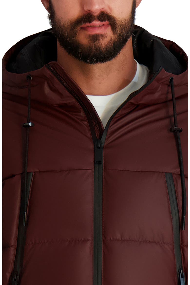 Water Resistant Puffer Jacket, Alternate, color, WINE