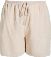 Caslon® Linen Blend Drawstring Shorts