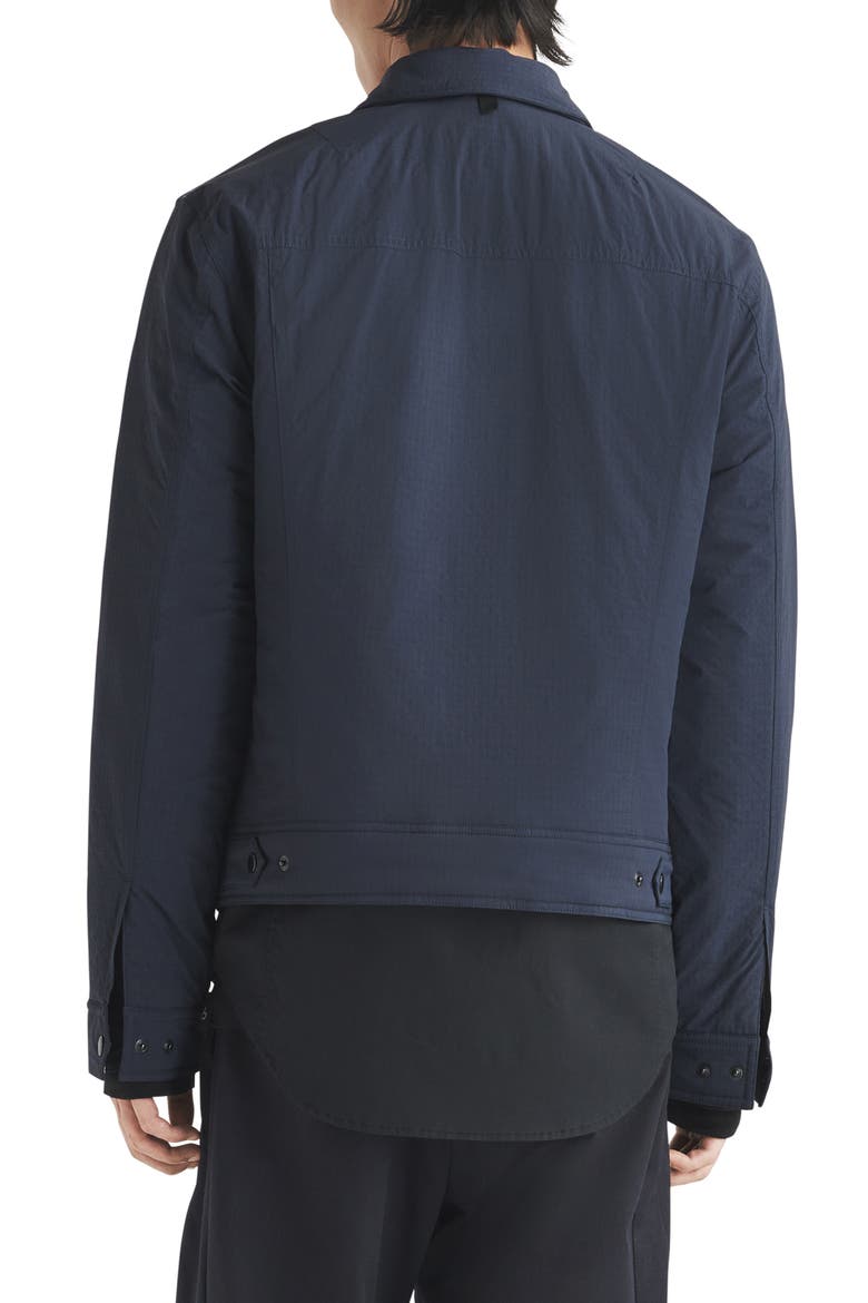 Owen Down & Feather Fill Trucker Jacket, Alternate, color, NAVY