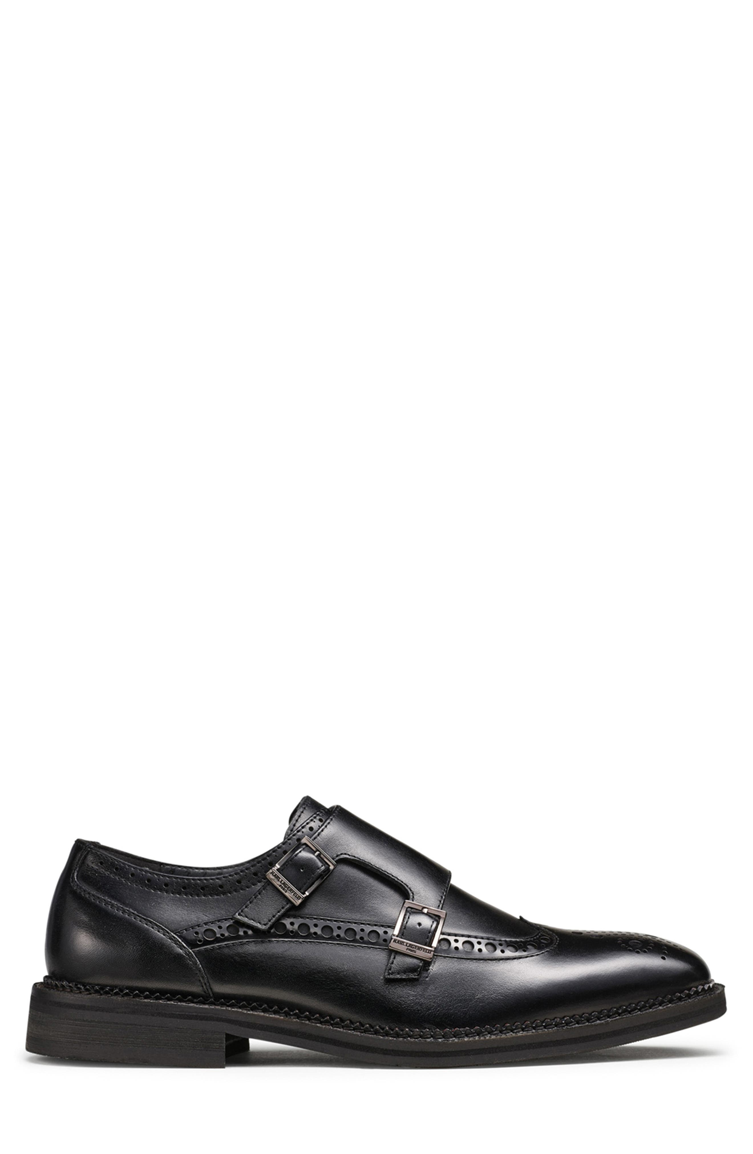 KARL LAGERFELD PARIS Double Strap Monk Wingtip Shoe, Alternate, color, 