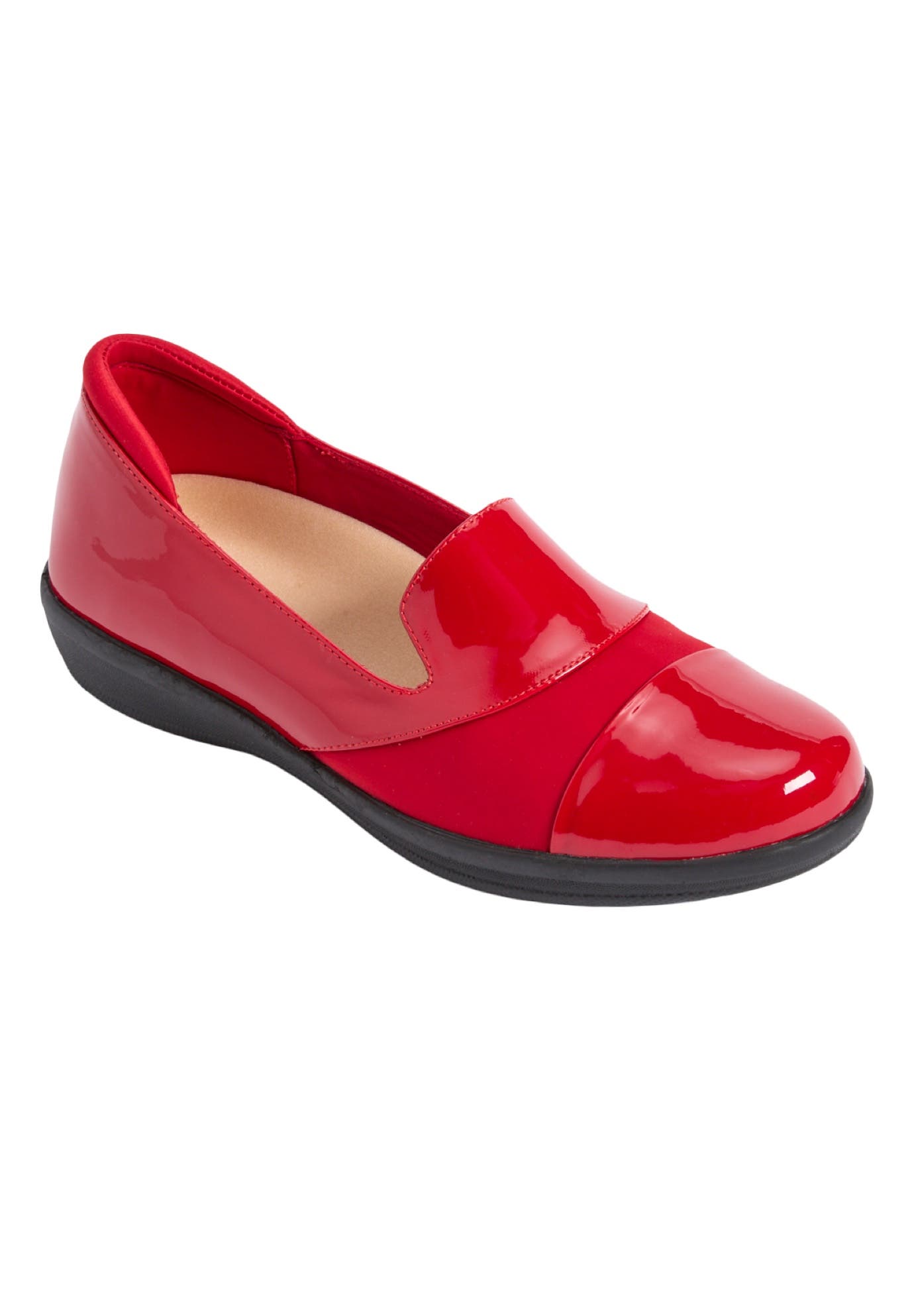 The Annete Bunion Friendly Slip On Orthotic Flat, Main, color, RED