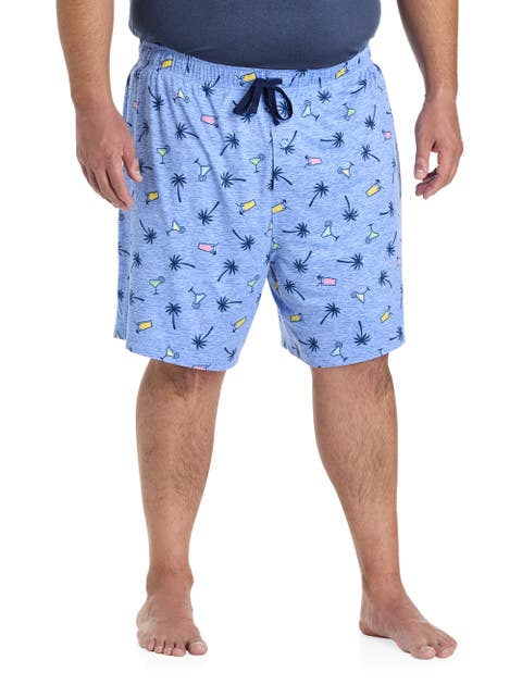 Big & Tall Tropical Drinks Printed Lounge Shorts