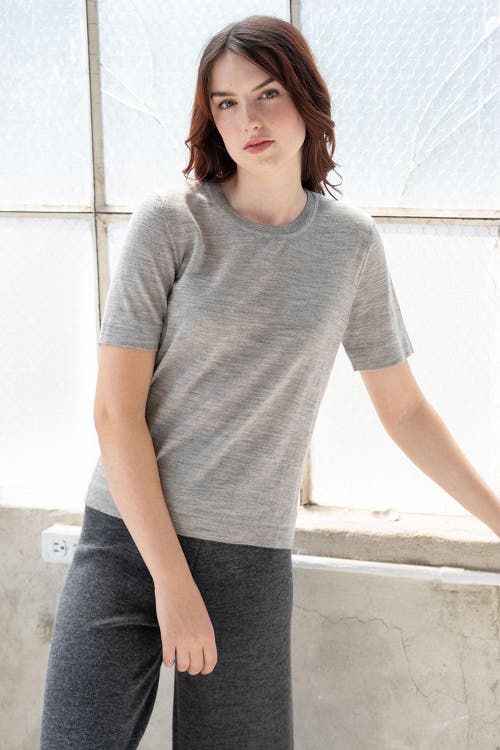 Sskein Sweater Tee In Fog Grey Heather