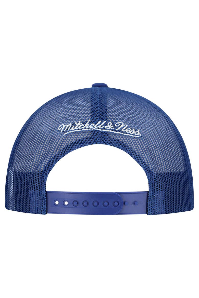 Men's Mitchell & Ness White/Blue Toronto Maple Leafs Gridlock Trucker Adjustable Hat, Alternate, color, White
