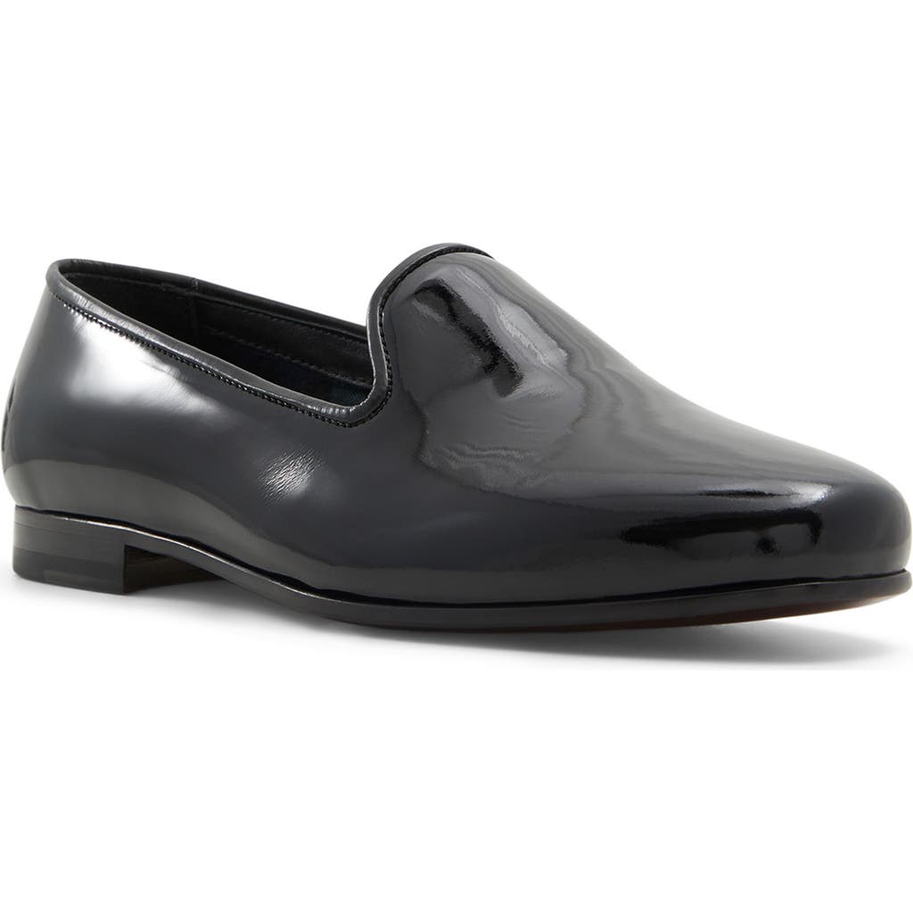 Brooks Brothers Lenox Patent Leather Venetian Loafer In Other Black