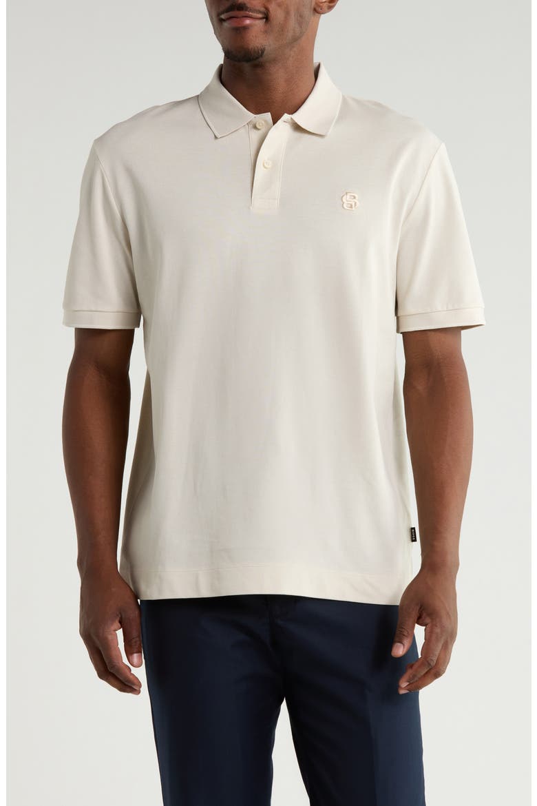 Parris Cotton Knit Polo, Main, color, OPEN WHITE