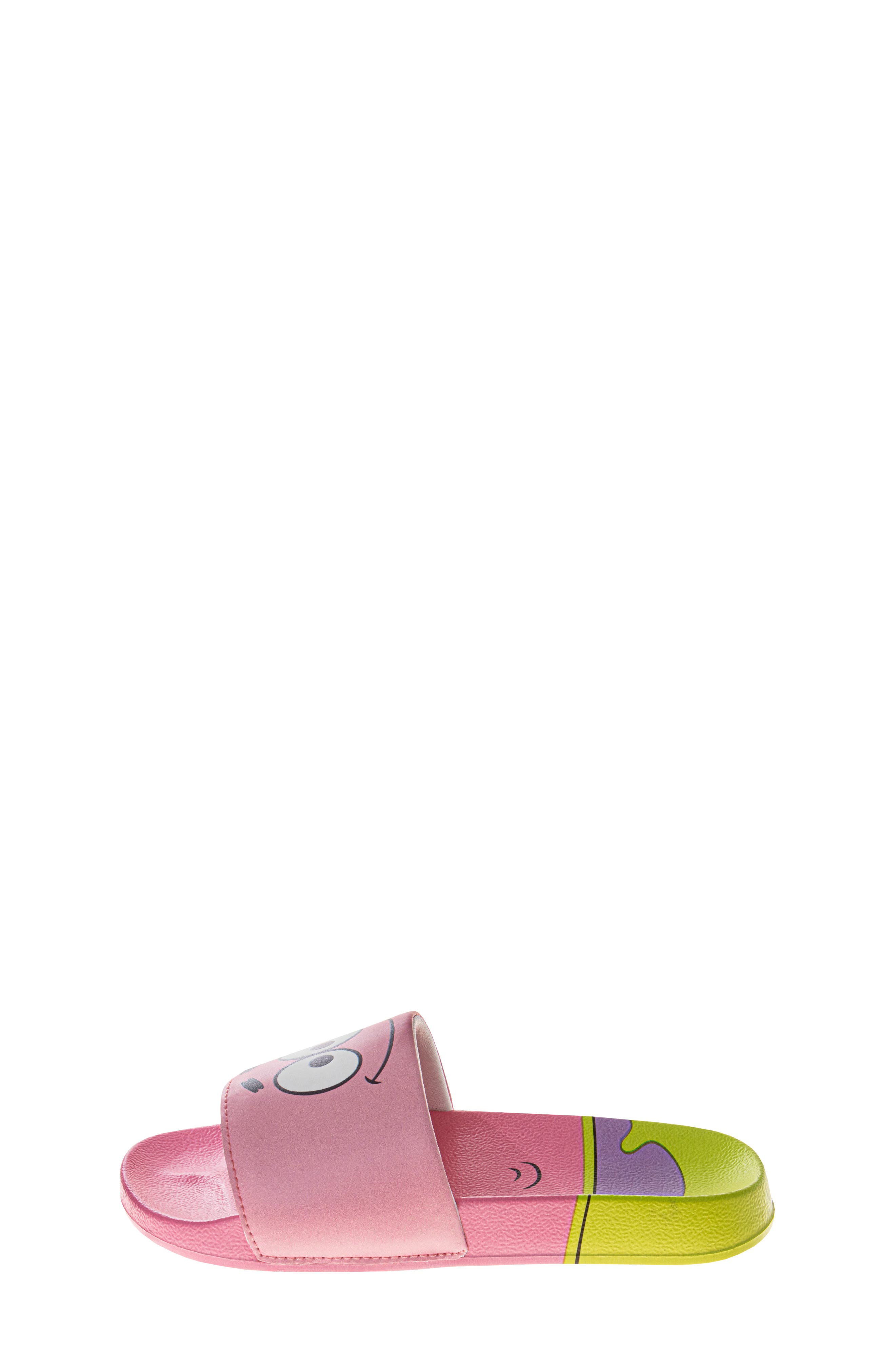 JOSMO x Nickelodeon<sup>™</sup> Kids' SpongeBob SquarePants & Patrick Mismatch Slide Sandal, Alternate, color, 