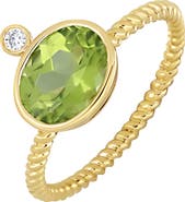 Bony Levy Iris 18K Yellow Gold Peridot & Diamond Ring