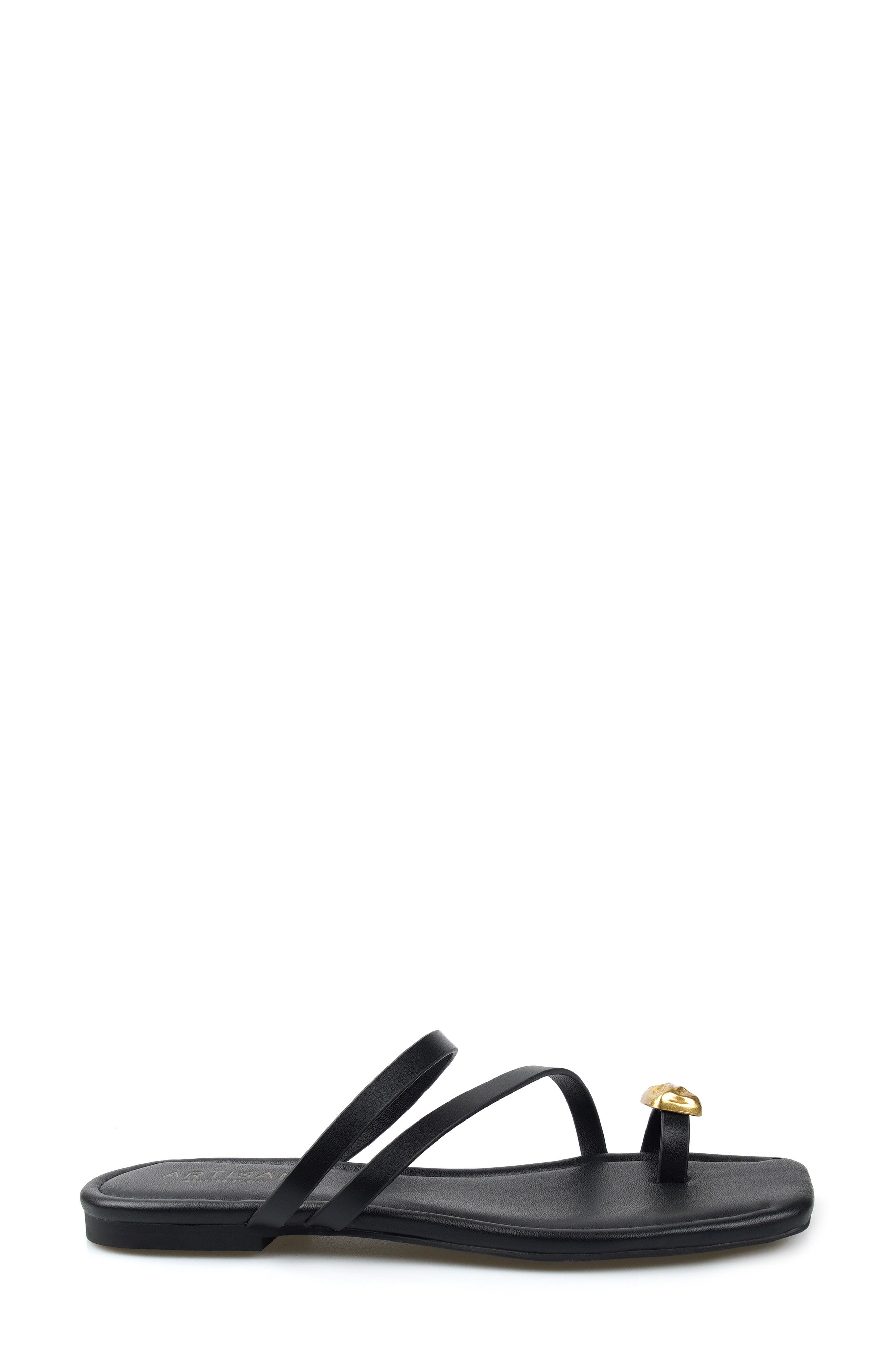 Sioban Leather Sandal, Alternate, color, BLACK LEATHER