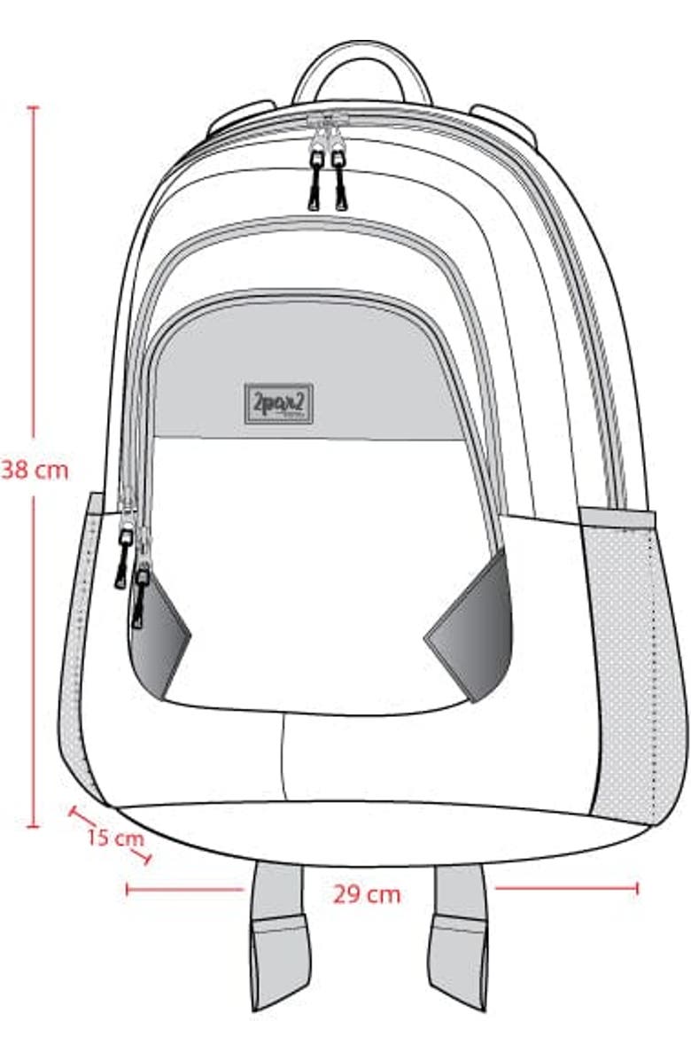 Deux par Deux Little Kids Backpack Retro Flower, Alternate, color, Lilac