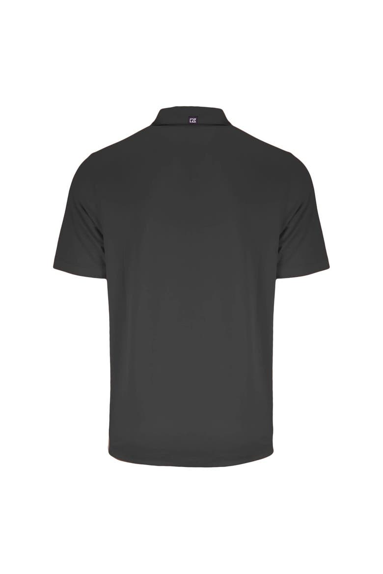 Men's Cutter & Buck Heather Black Purdue Boilermakers Big & Tall Forge Eco Stretch Recycled Polo, Alternate, color, Heather Black