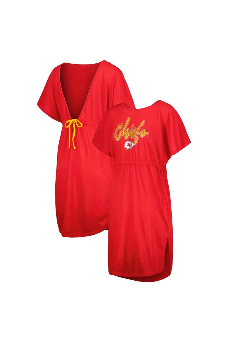 Women's G-III 4Her by Carl Banks Red Kansas City Chiefs Versus Swim Cover-Up, Alternate, color, Red