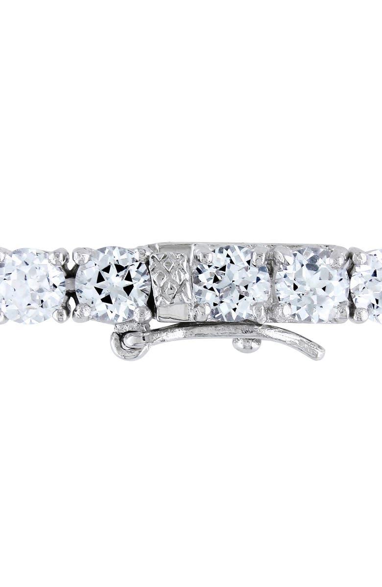 DELMAR Created White Sapphire Tennis Bracelet, Alternate, color, 