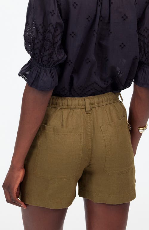 MADEWELL MADEWELL DRAWSTRING LINEN SHORTS 