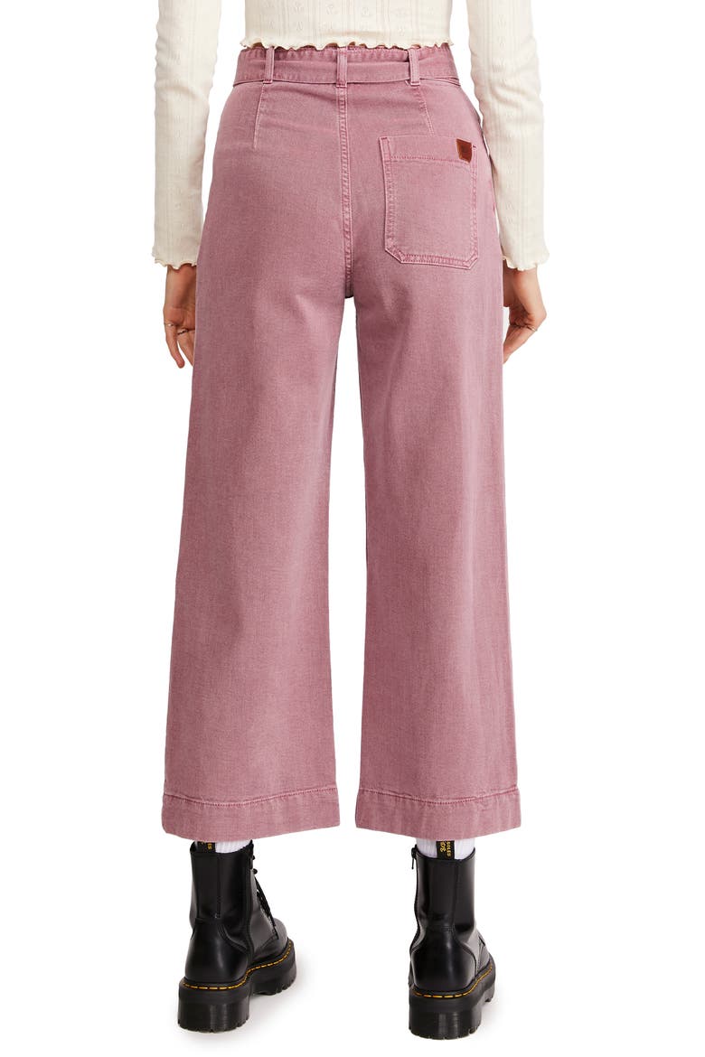 Urban Outfitters Belted Flood Jeans, Alternate, color, PINK