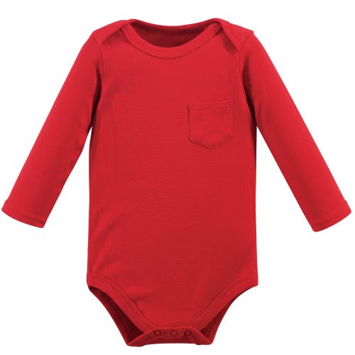 Hudson Baby Five-piece Collection Of Long-sleeve Cotton Bodysuits In Multi