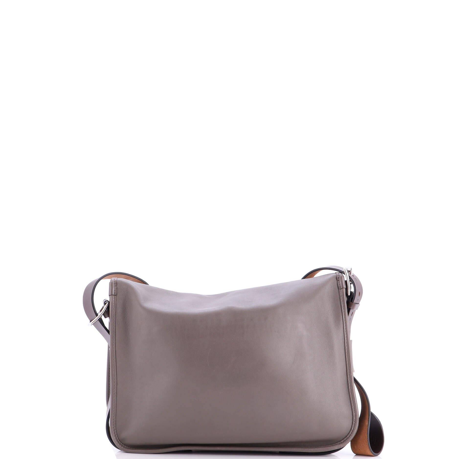 Pre-Owned Hermes Barda Messenger Bag Veau Sikkim 35, Alternate, color, Etain