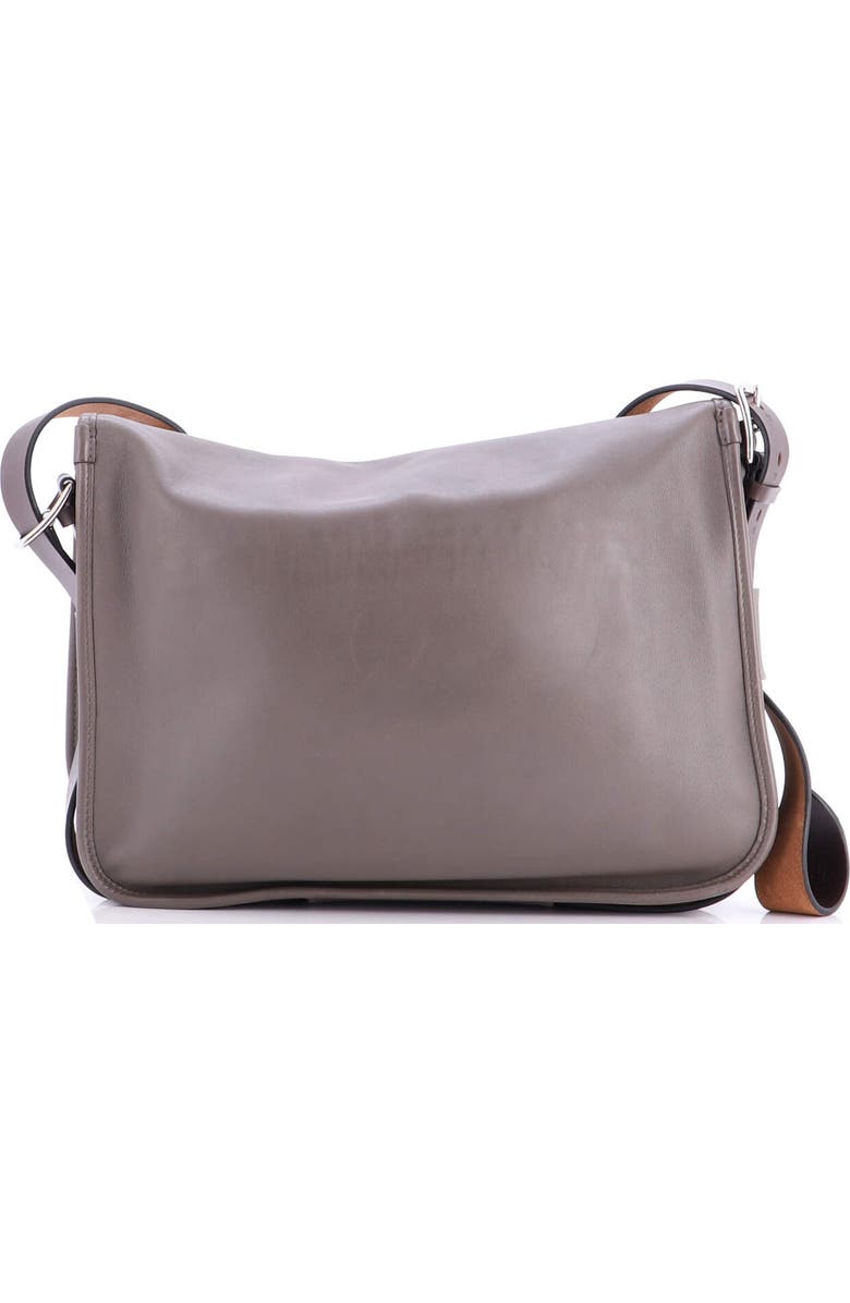 Pre-Owned Hermes Barda Messenger Bag Veau Sikkim 35, Alternate, color, Etain