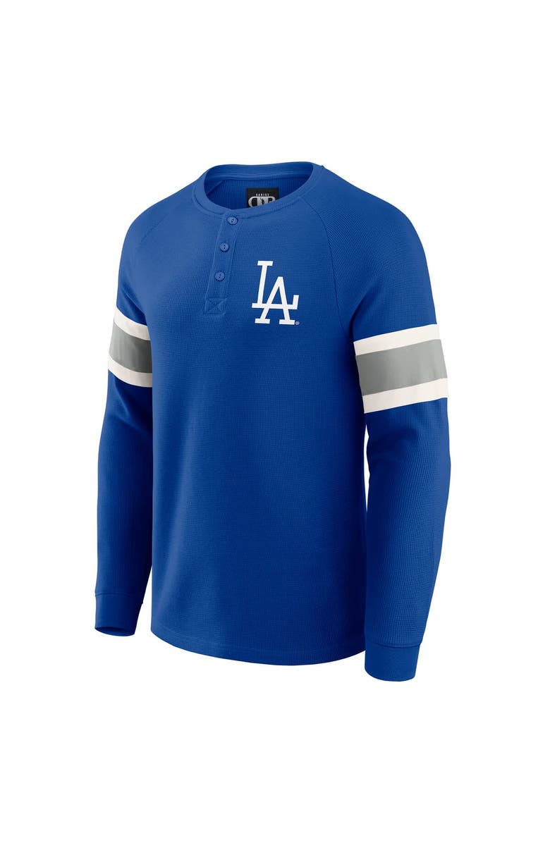 Darius Rucker Collection by Fanatics Men's Darius Rucker Collection by Fanatics Royal Los Angeles Dodgers Waffle-Knit Raglan Long Sleeve Henley T-Shirt, Alternate, color, Royal
