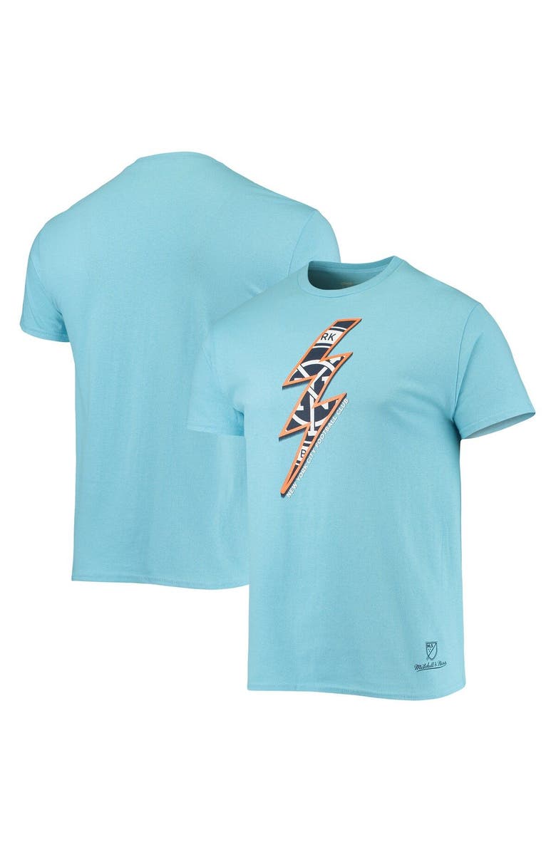 Mitchell & Ness Men's Mitchell & Ness Sky Blue New York City FC Voltage T-Shirt, Main, color, 