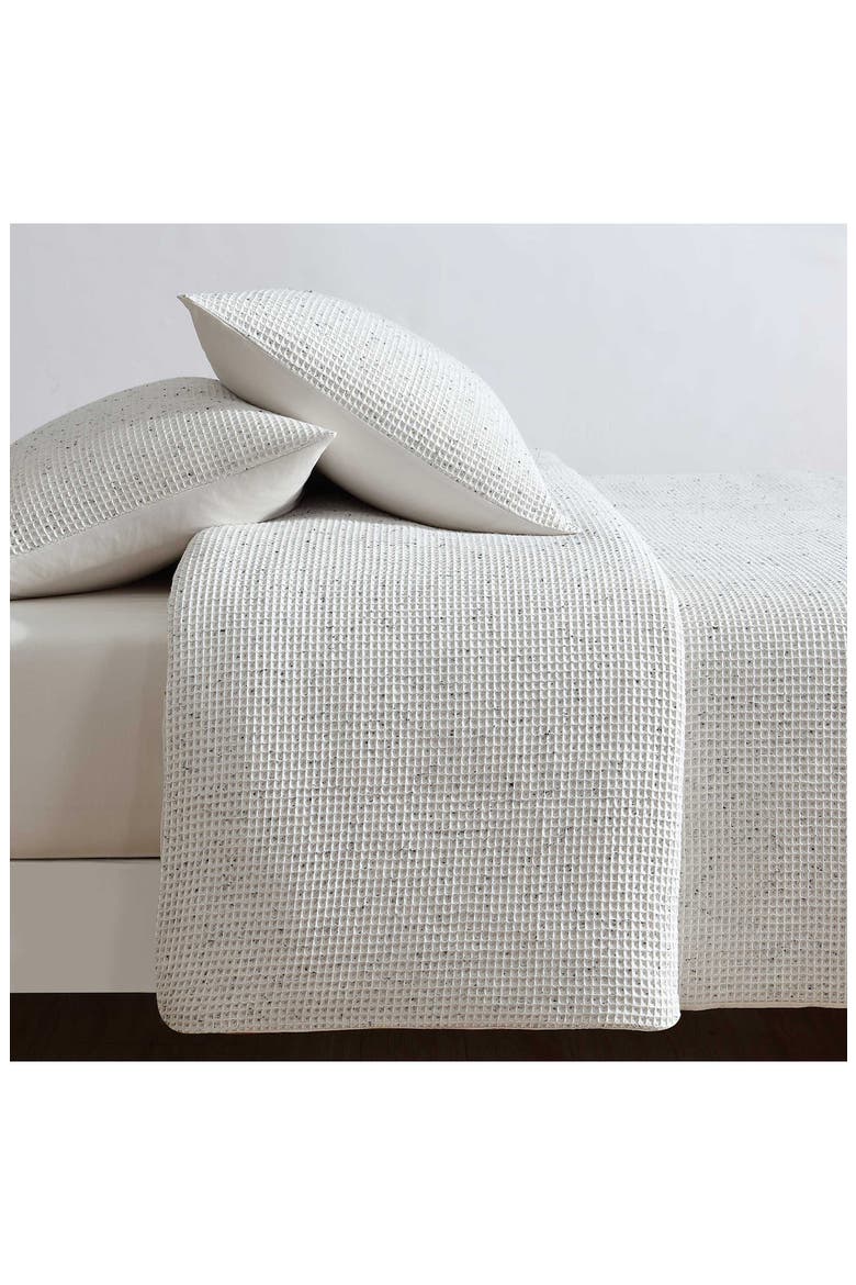 Speckled Waffle Duvet Cover & Shams Set, Alternate, color, OFF WHITE