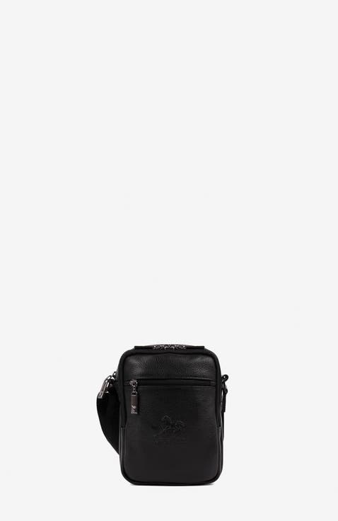 El Cavaleiro 128 Leather Traveler Crossbody Bag