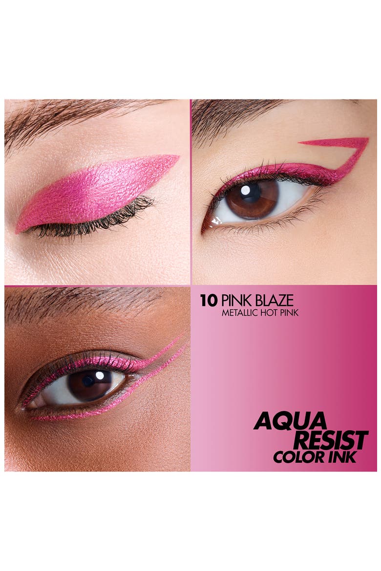 Aqua Resist Color Ink 24HR Waterproof Liquid Eyeliner, Alternate, color, 10 - PINK BLAZE