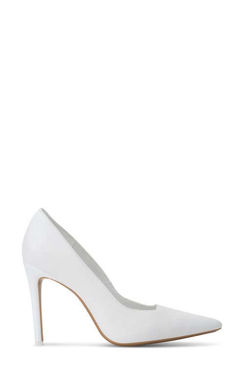 Dkny Mickel Pointed Toe Pump In White