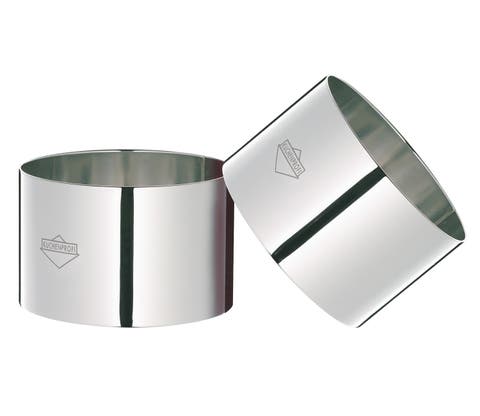 Cooking Ring Molds, 4 Piece Set, 3-Inch, Stainless