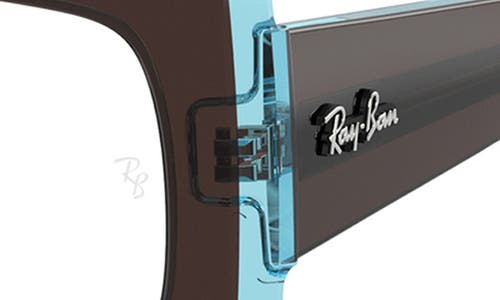 Ray Ban Ray-ban Miriam 54mm Square Optical Glasses In Blue Brown