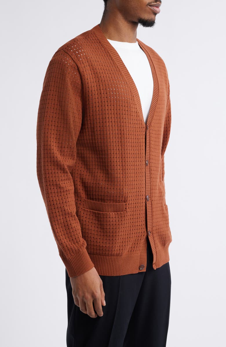 Vans Griffin Cotton Pointelle Cardigan, Alternate, color, 