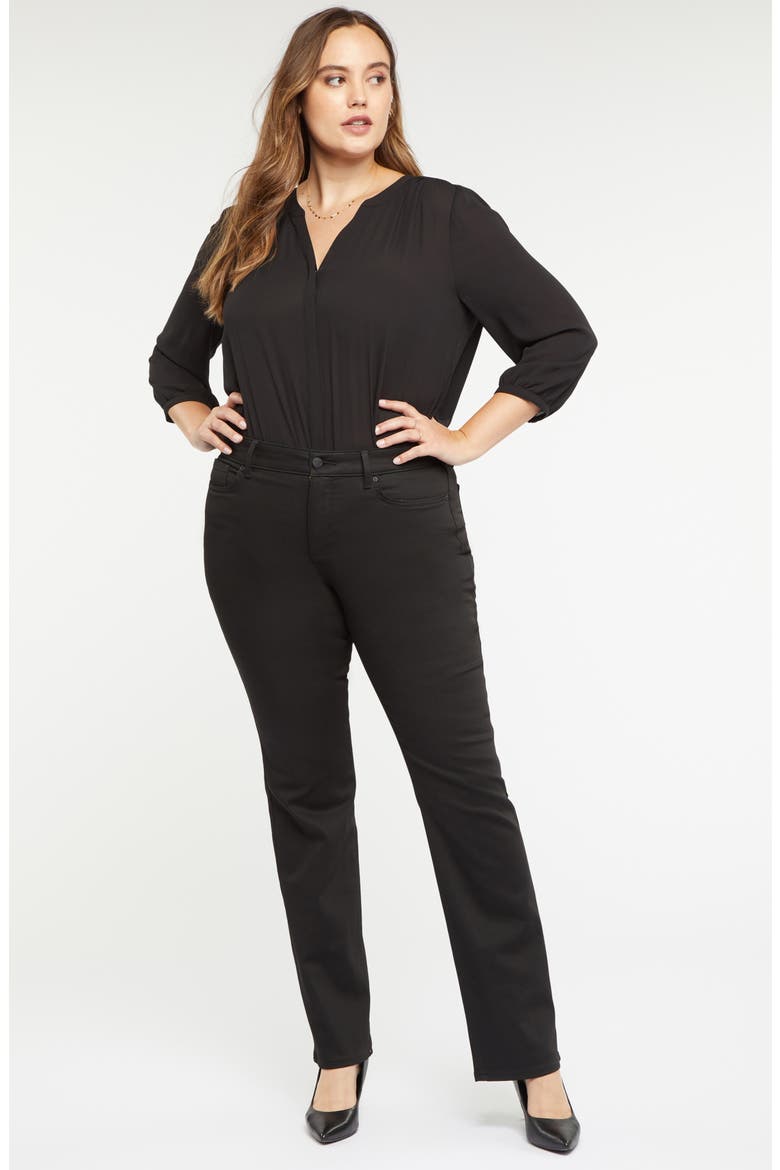 Marilyn Straight Leg Jeans, Alternate, color, BLACK RINSE