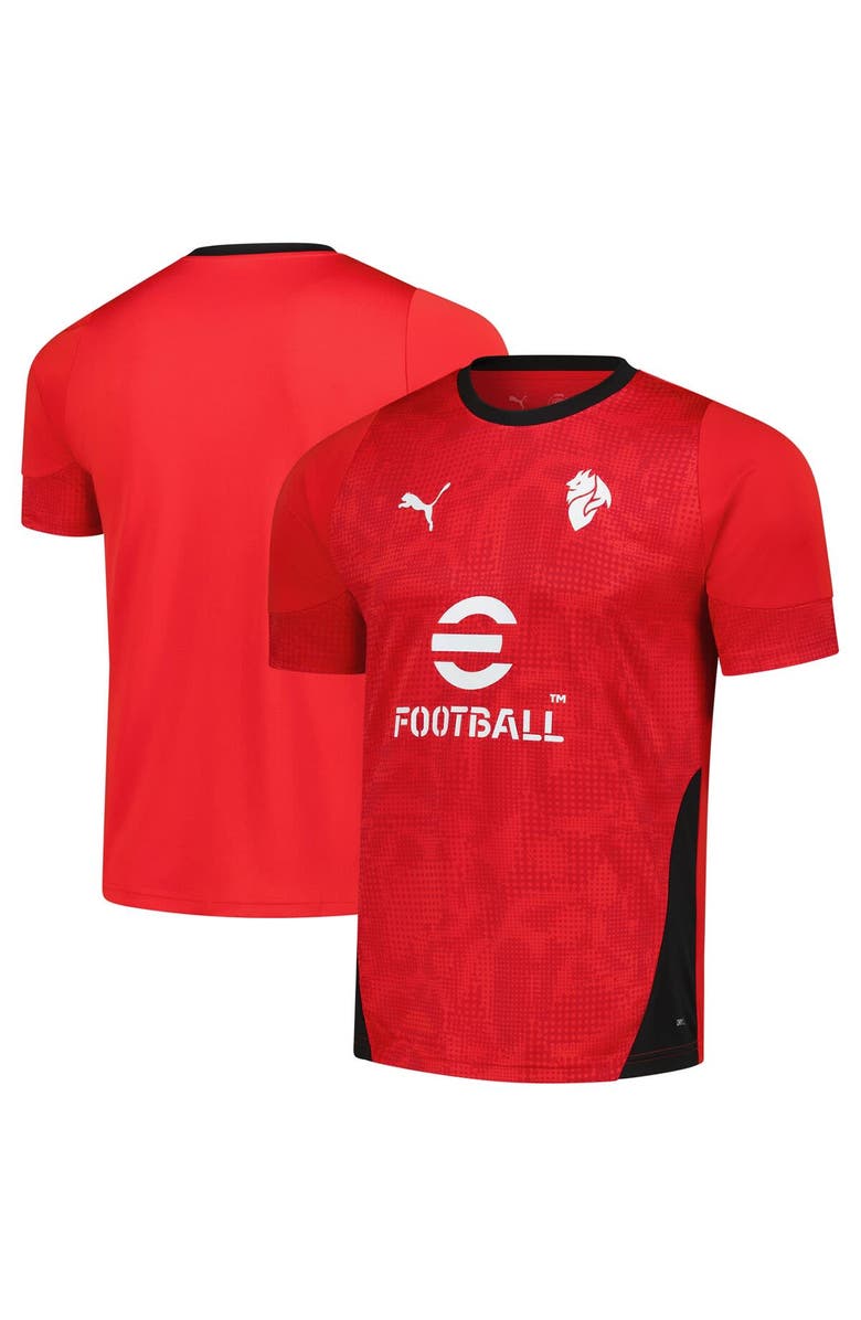 PUMA Men's Puma Red AC Milan 2025/26 dryCell Training Jersey, Main, color,