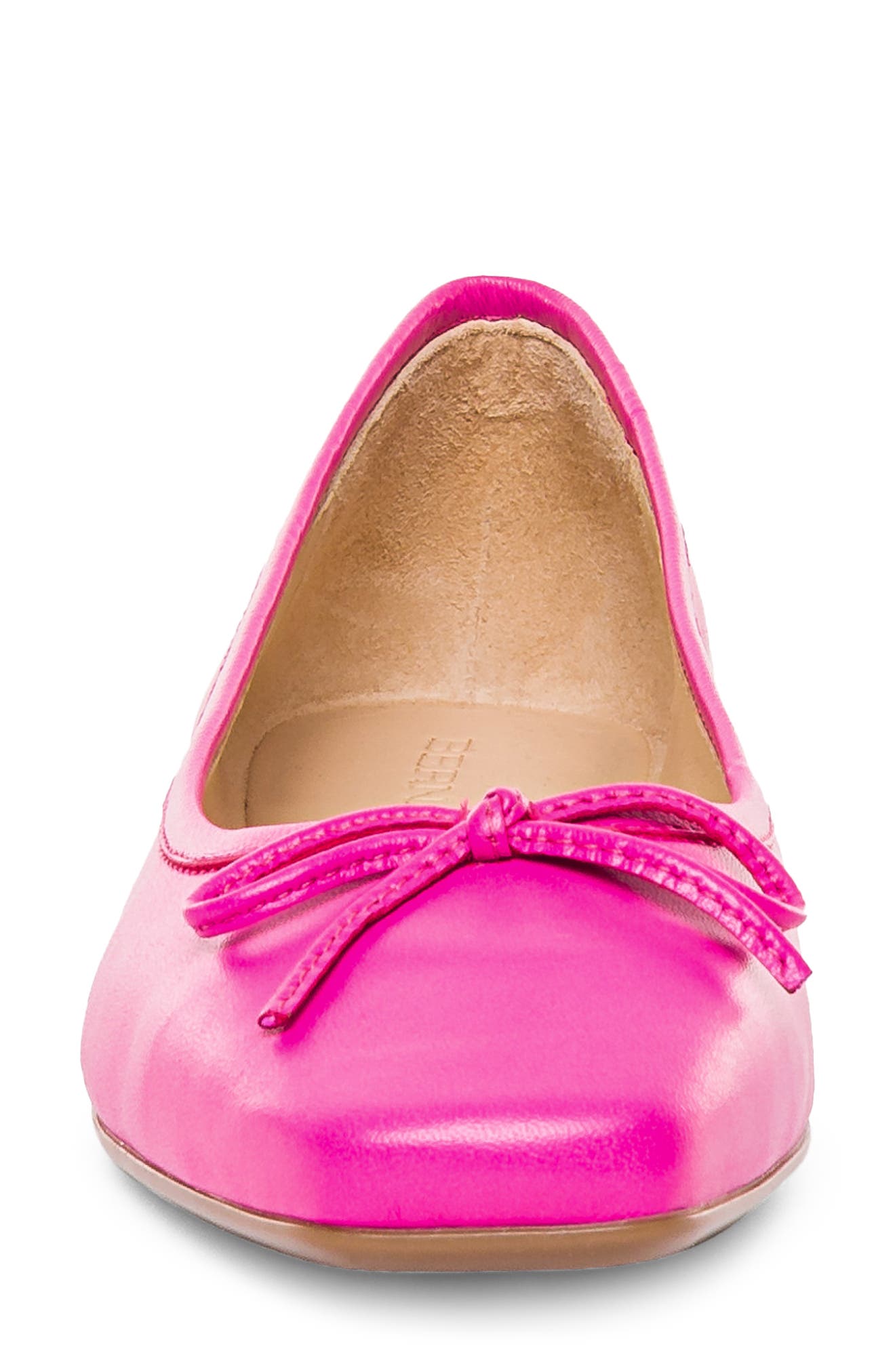 Square Toe Ballet Flat, Alternate, color, FUCHSIA