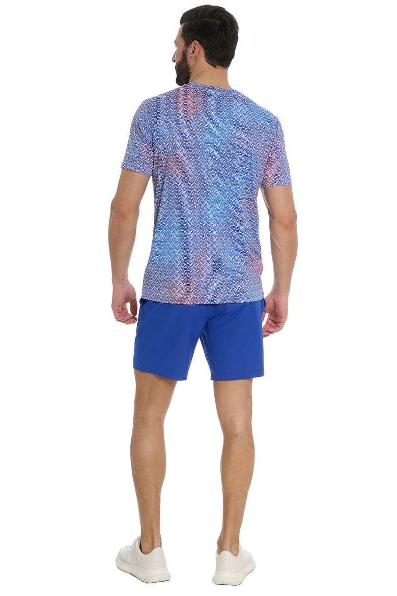 Paddle Me Geo Print Short Sleeve T-Shirt, Alternate, color, BLUE MULTI