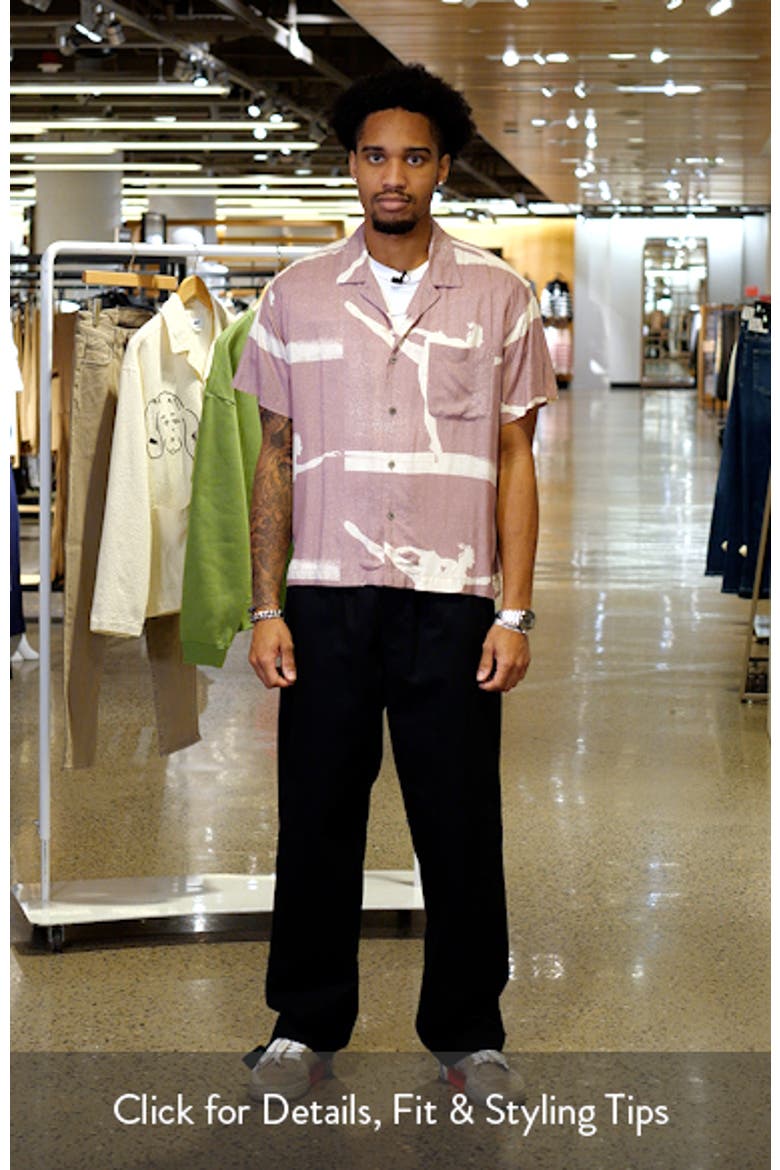 Jacques Oversize Arabesque Print Camp Shirt video
