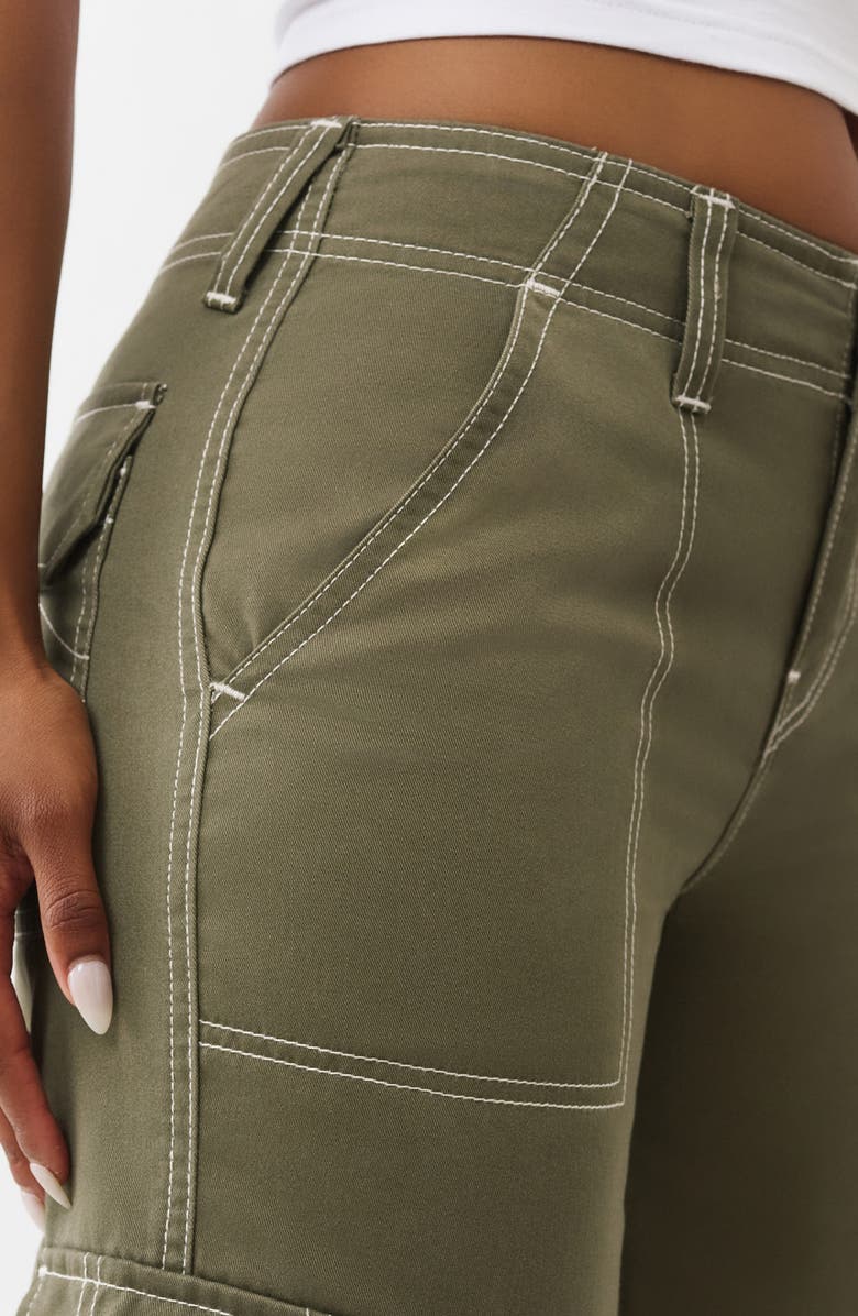 True Religion Bobbi Baggy Cargo Pants, Alternate, color, Kalamata